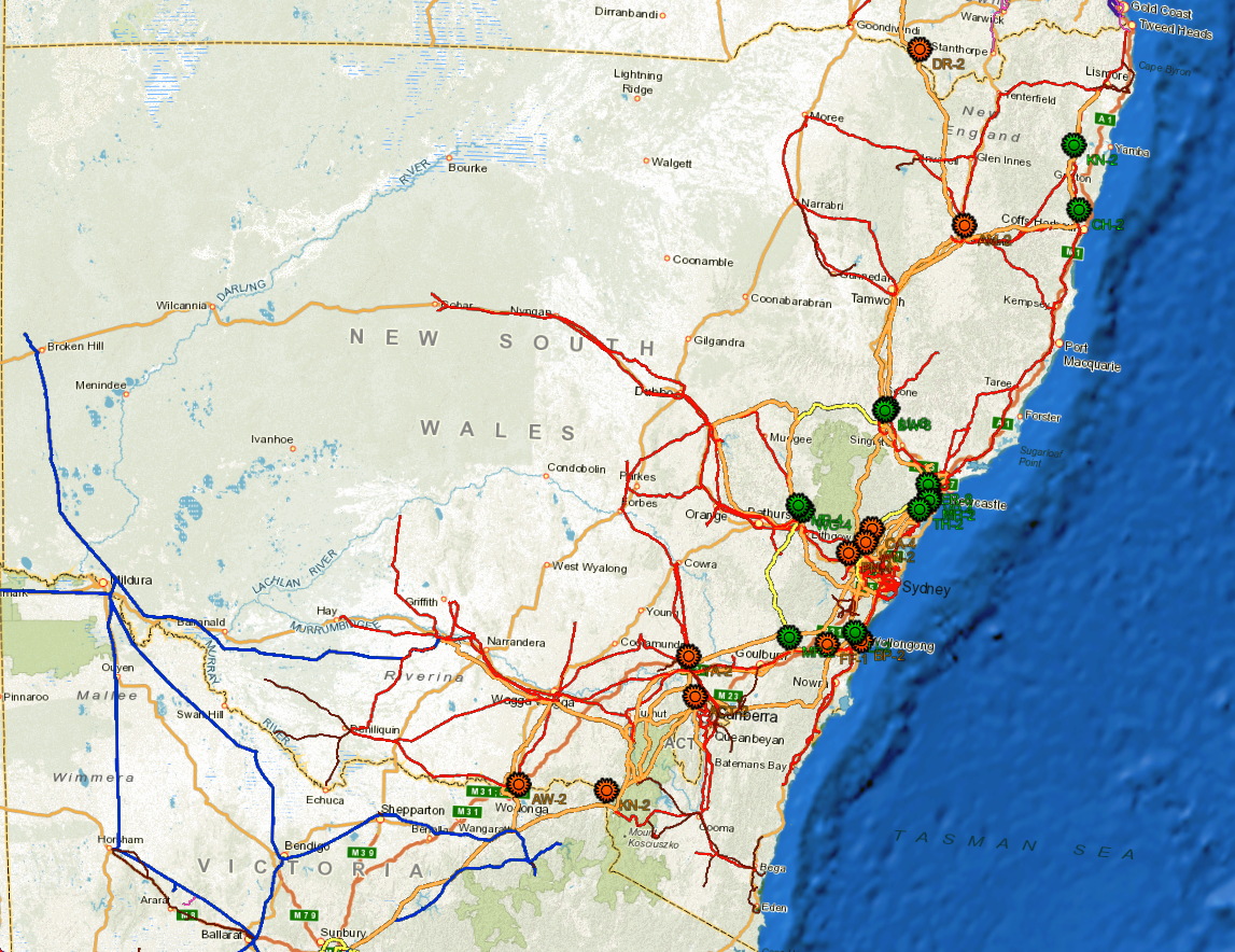 NSW Locations for small nuclear power plants