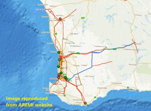 Locations for small nuclear power plants in WA